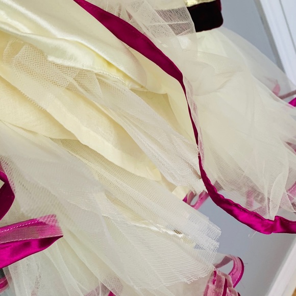 Lace and Velvet Kids Gown - Picture 5 of 6